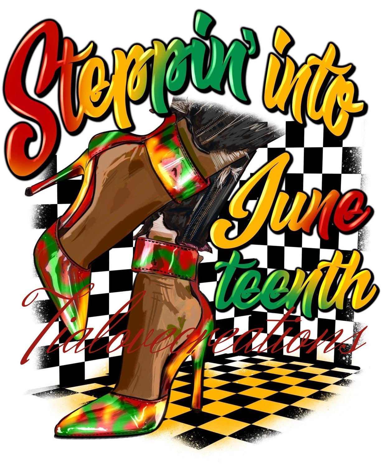 Steppin' Into Juneteenth Heel
